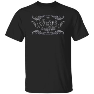 Weird Tales Logo "100 Years of Weird" Silver T-Shirt