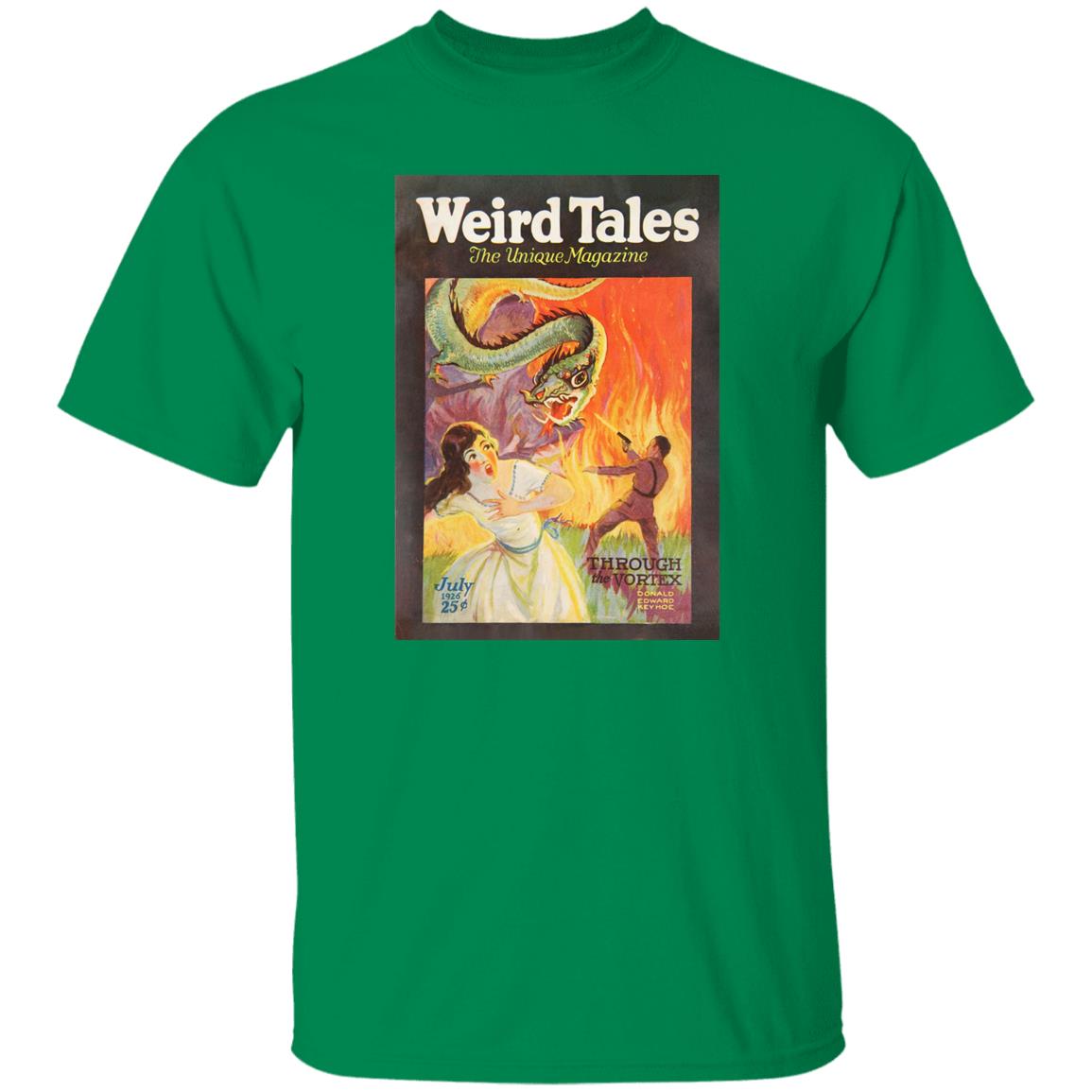 Weird Tales Cover Art July 1926 "Through the Vortex" T-Shirt