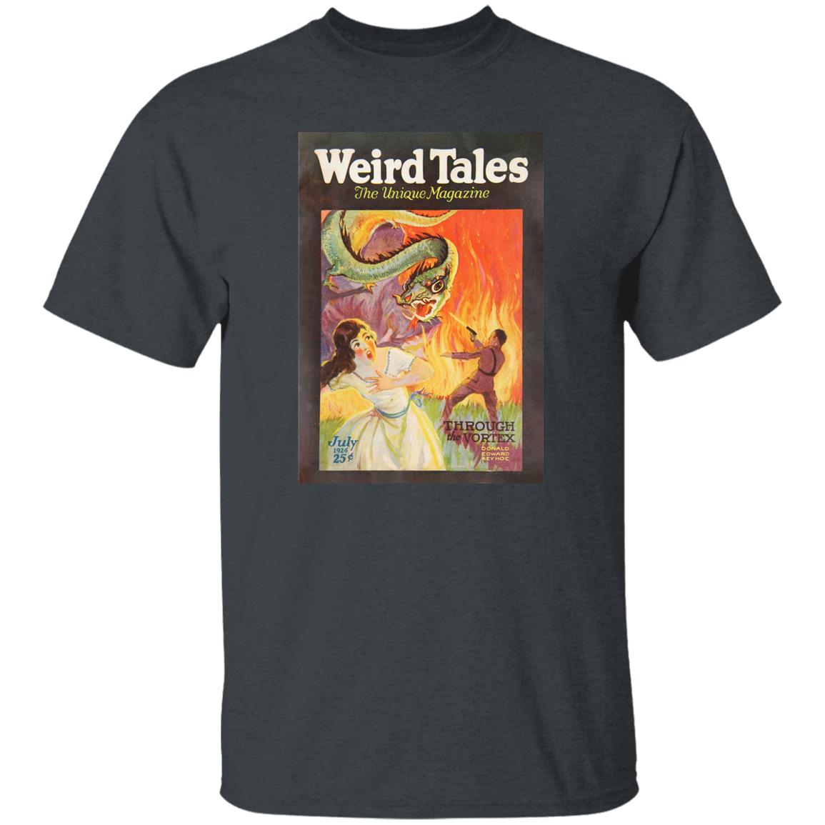 Weird Tales Cover Art July 1926 "Through the Vortex" T-Shirt