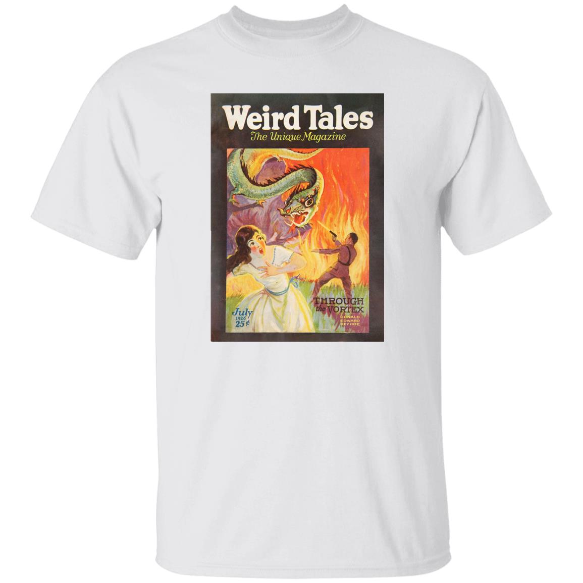Weird Tales Cover Art July 1926 "Through the Vortex" T-Shirt