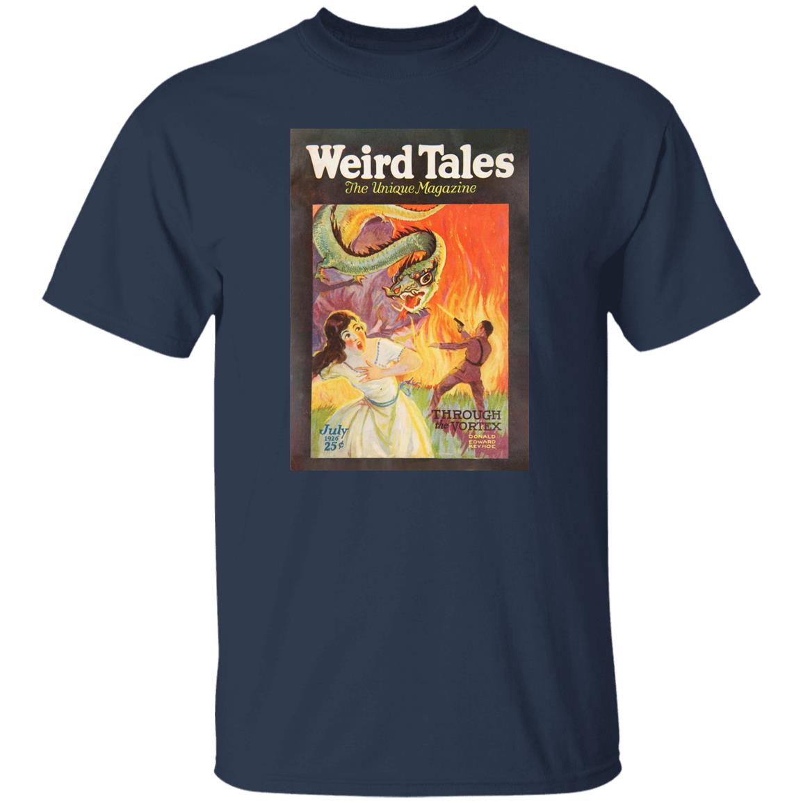 Weird Tales Cover Art July 1926 "Through the Vortex" T-Shirt
