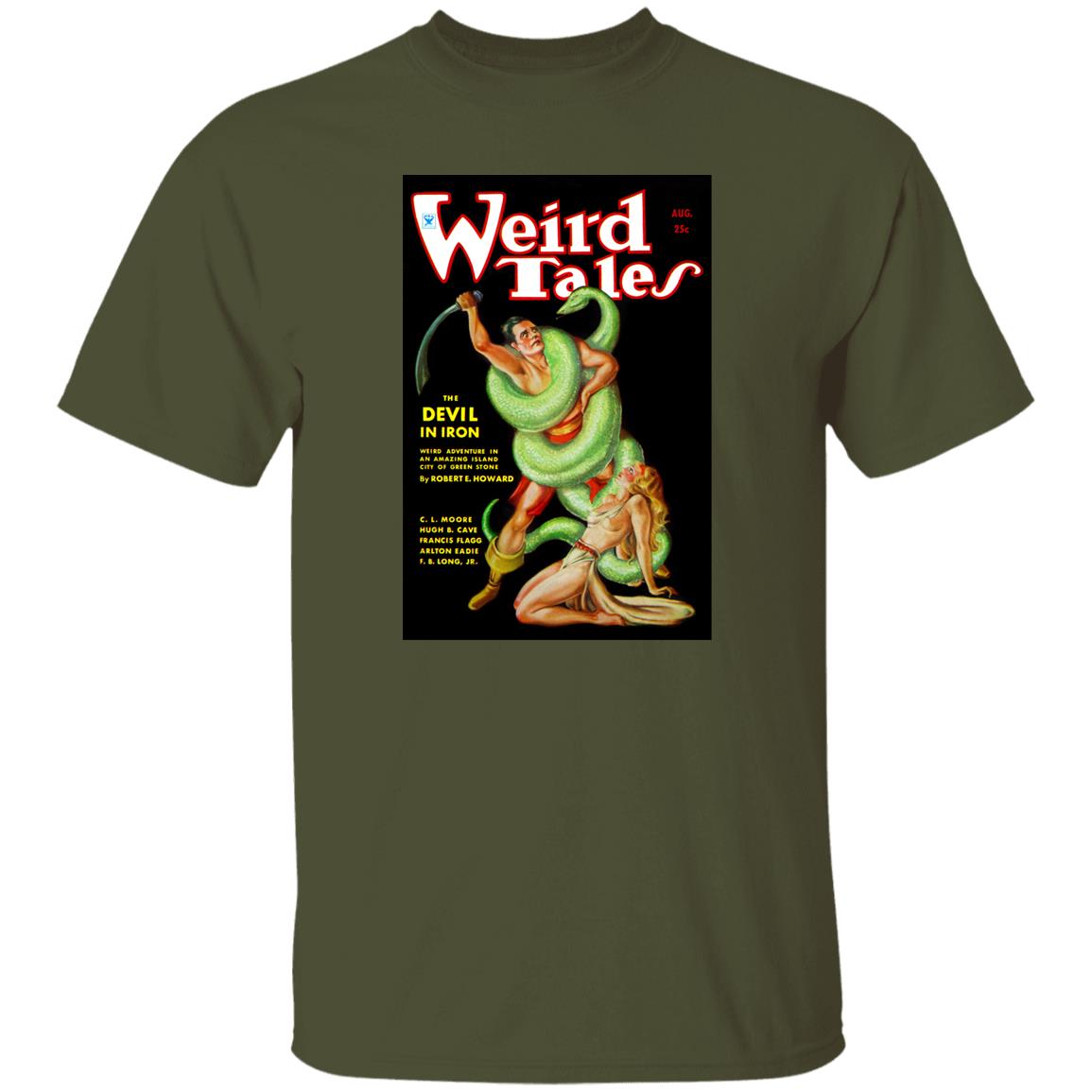 Weird Tales Cover Art August 1934 "The Devil in Iron" T-Shirt