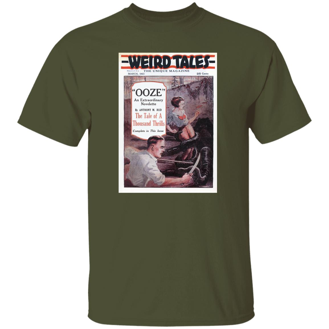 Weird Tales Cover Art March 1923 Very First Edition "The Ooze" T-Shirt