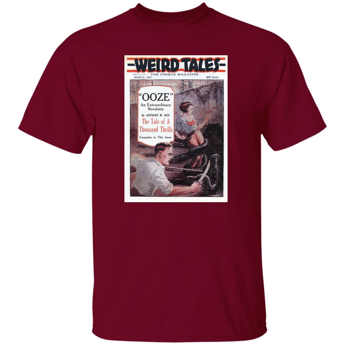 Weird Tales Cover Art March 1923 Very First Edition "The Ooze" T-Shirt