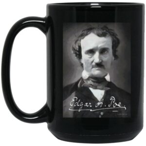 Weird Tales Signature Series Edgar Allan Poe 15 oz. Black Mug