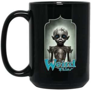 Weird Tales Creepy Doll Series Edith 15 oz. Black Mug