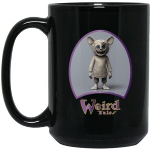 Weird Tales Creepy Doll Series Creepy Bunny 15 oz. Black Mug