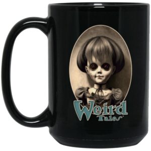 Weird Tales Creepy Doll Series Penelope 15 oz. Black Mug