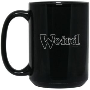 Weird Tales Logo "Weird" 15 oz. Black Mug