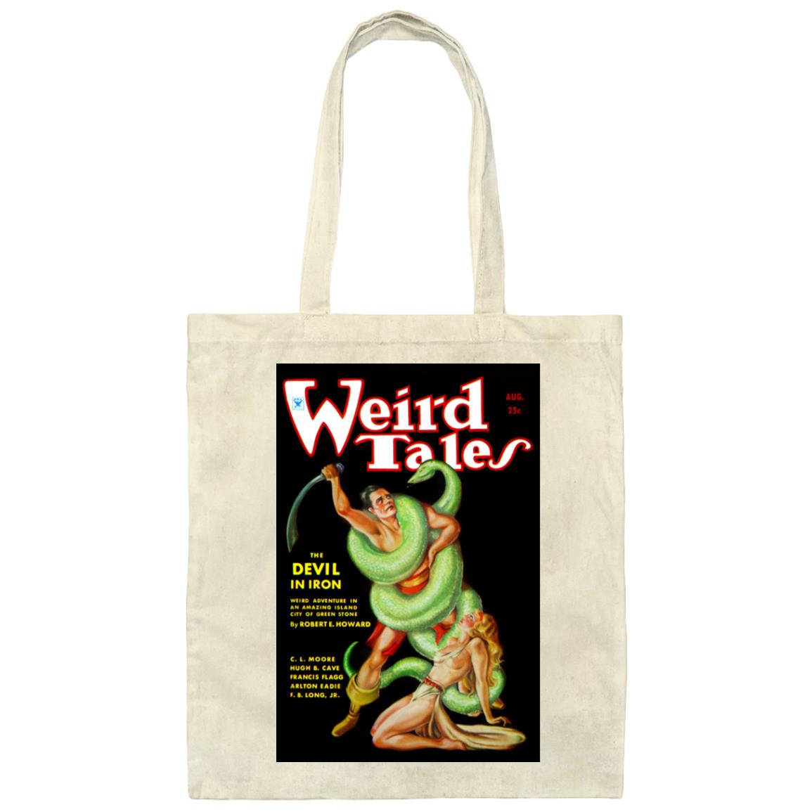 Weird Tales Cover "The Devil in Iron" August 1934 Canvas Tote Bag