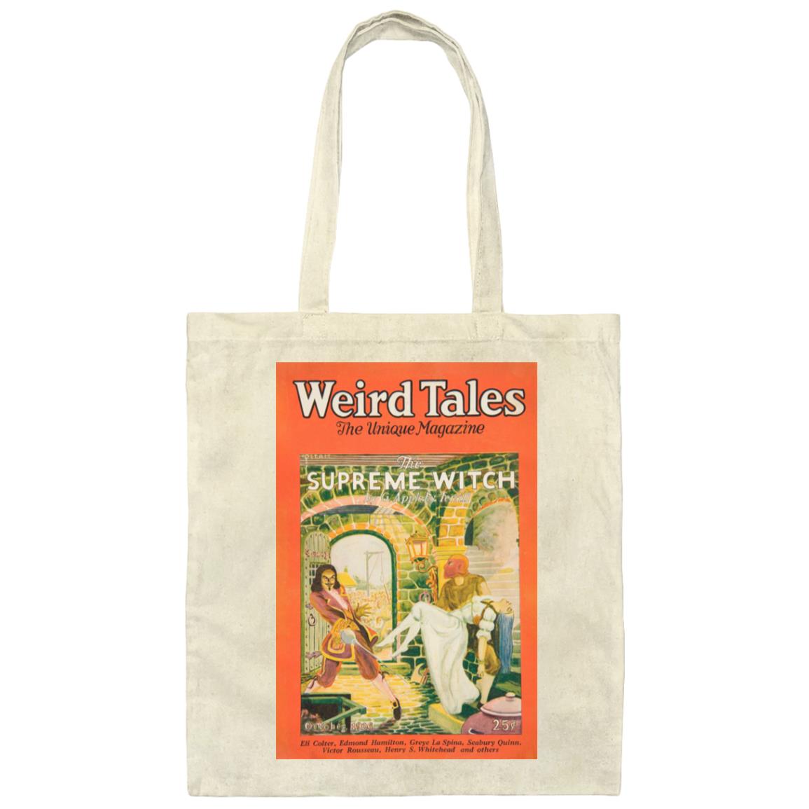 Weird Tales Cover "Supreme Witch" October 1926 Canvas Tote Bag