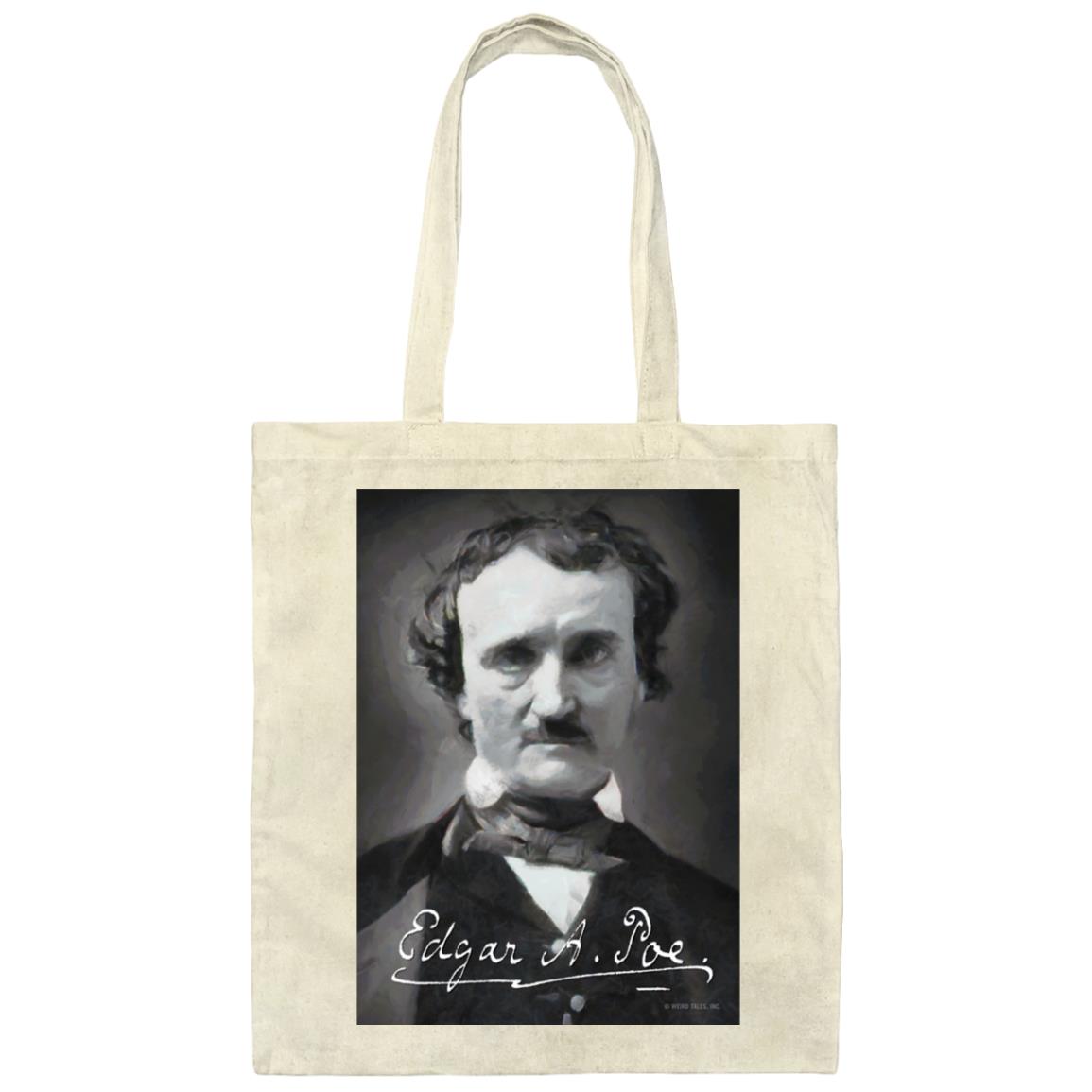Weird Tales Signature Series Edgar Allan Poe Canvas Tote Bag