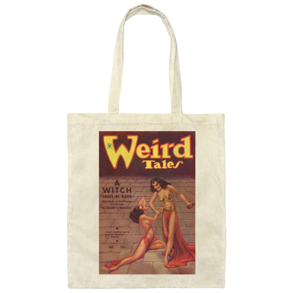 Weird Tales Cover "A Witch Shall Be Born" December 1934 Canvas Tote Bag