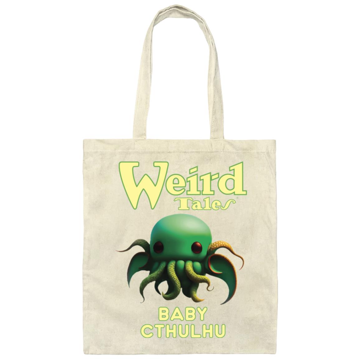 Weird Tales Baby Cthulhu Canvas Tote Bag