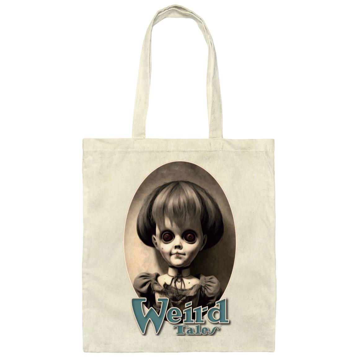 Weird Tales Creepy Doll "Penelope" Canvas Tote Bag