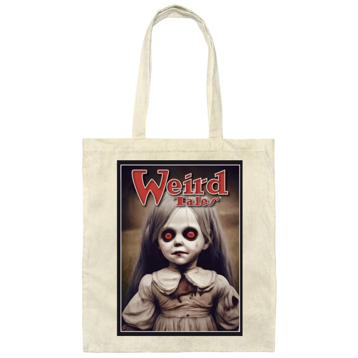 Weird Tales Creepy Doll "Mildred" Canvas Tote Bag