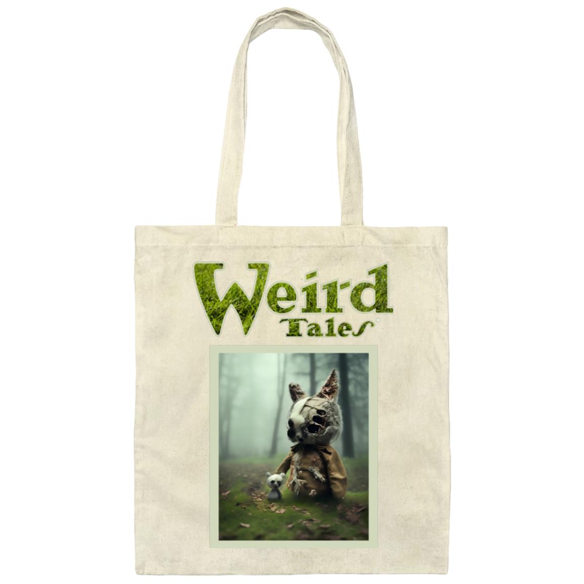 Weird Tales Creepy Doll "Decaying Bunny" Canvas Tote Bag