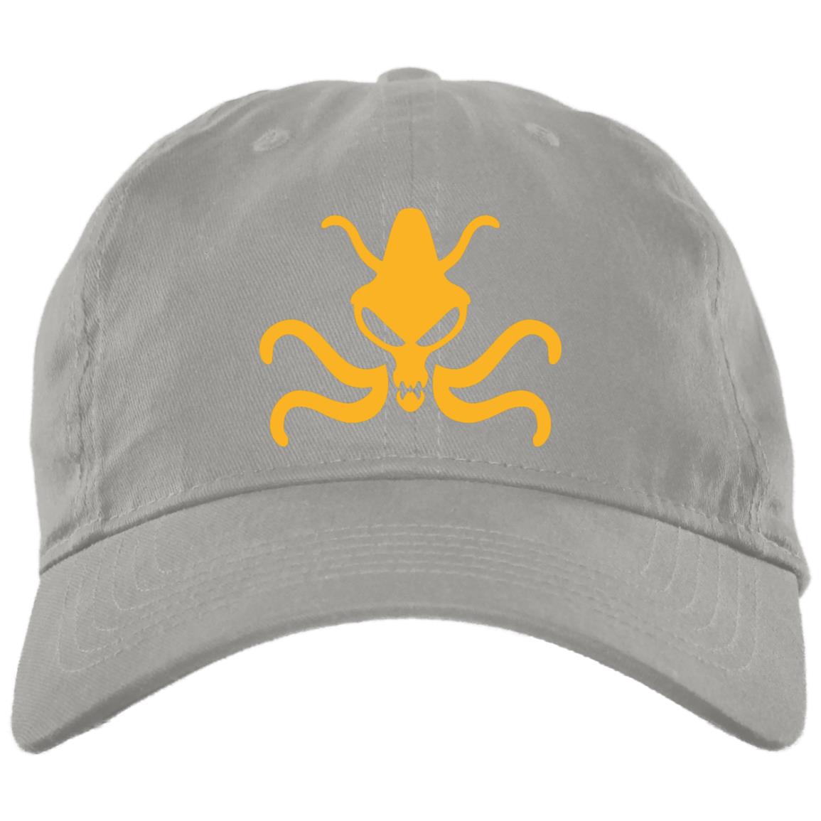 Weird Tales Squid Yellow Embroidered Brushed Twill Unstructured Dad Cap
