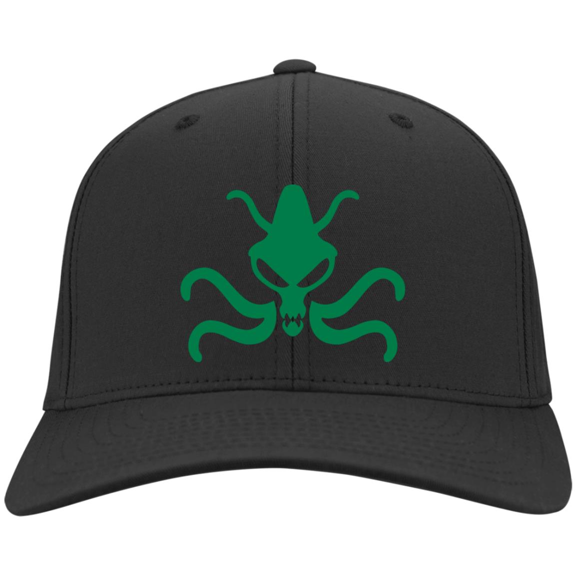 Weird Tales Squid Green Embroidered Twill Cap